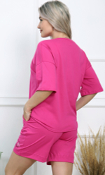 [m]Комплект женский шорты+футболка ТК-3748