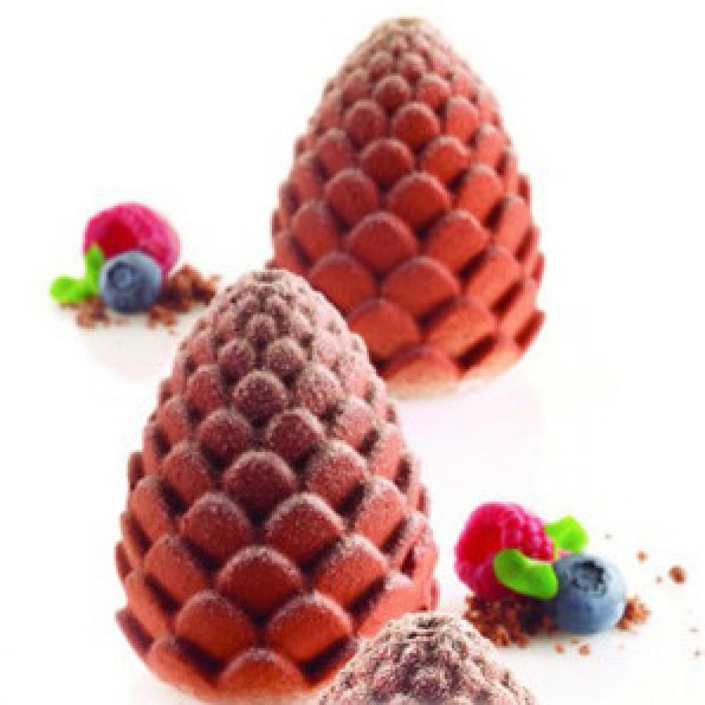 Форма силиконовая для пирожных Шишки/ананасы