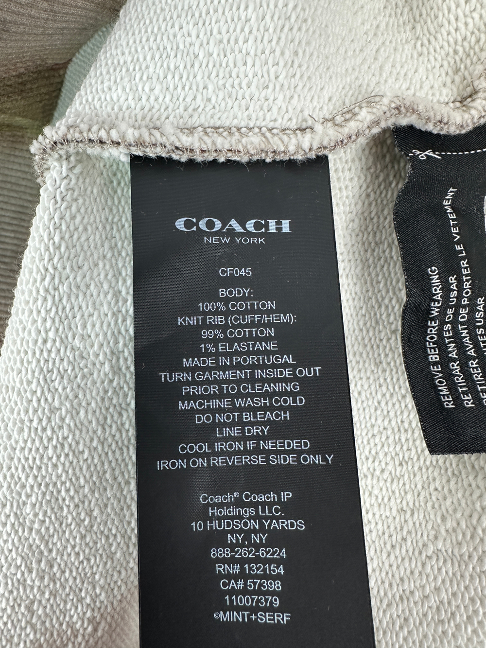 Худи Coach x Mint + Serf