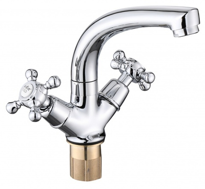 130112 Смеситель 2-руч. пов. для раковины ViEiR (10/1шт)