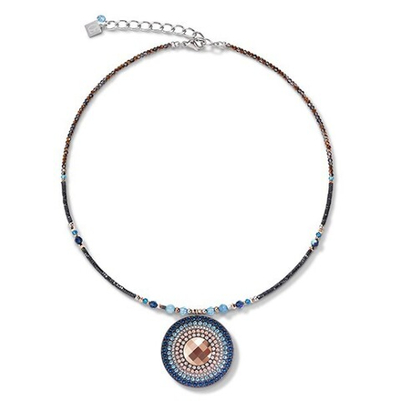 Колье Coeur de Lion Montana 5035/10-0735 цвет голубой, бежевый