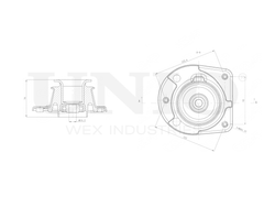 Опора амортизатора передняя левая UNIO RMP-13080