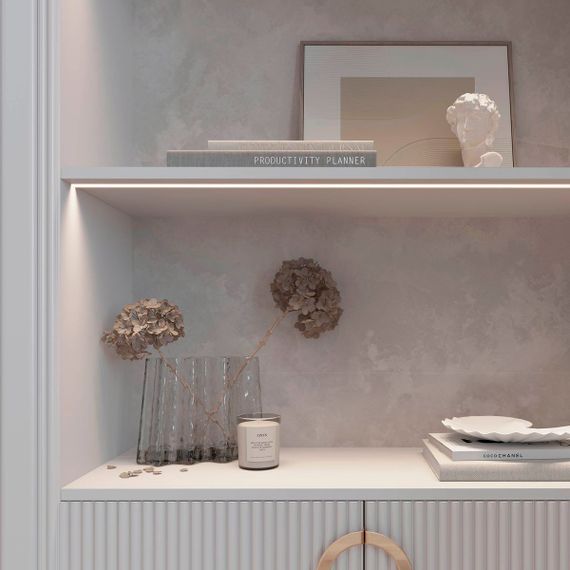 Светодиодная лента Arlight 6W/m 528Led/m CSP холодный белый 5M COB-X528-8mm 24V White6000 046885