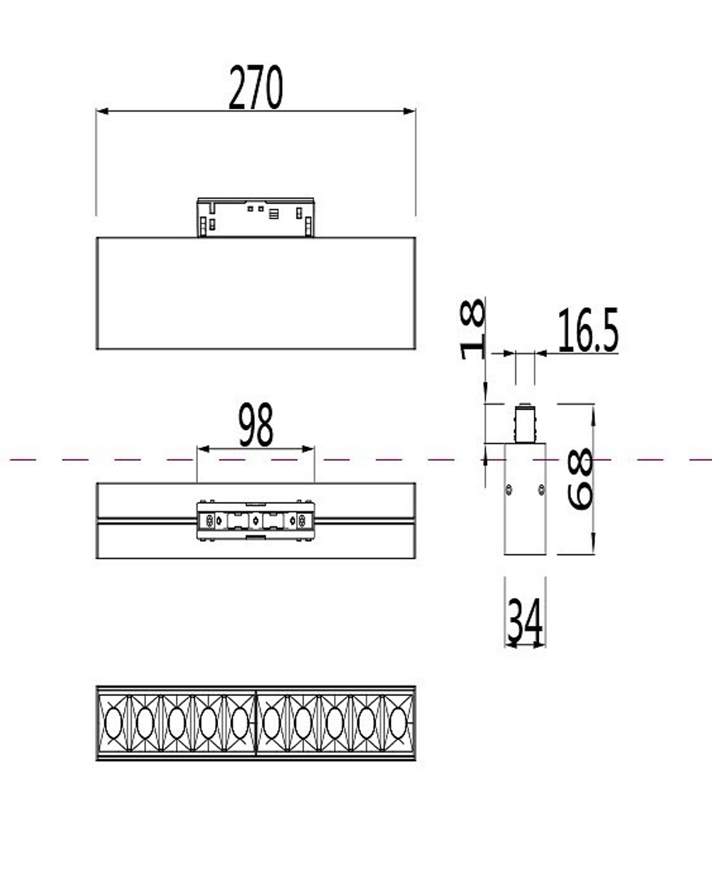 Трековый светильник Maytoni Technical TR014-2-20W4K-B