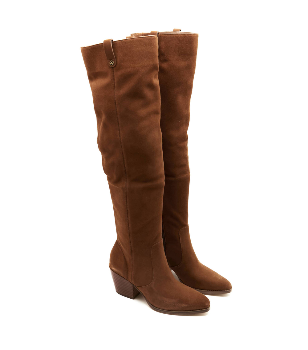 Кожаные ботфорты harlow Michael Kors - коричневый(40T2HLMB5S)