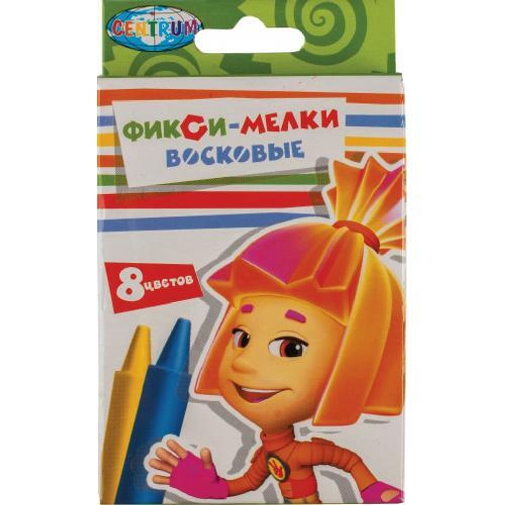 Мелки восковые 8цв. &quot;Фиксики&quot; (Центрум)