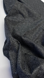 Хлопок Liberty черный с серым цветочным узором