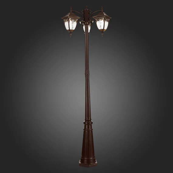 SL083.705.03 Светильник уличный наземный ST-Luce Кофейный/Кофейный, Прозрачный E27 3*60W CHIANI