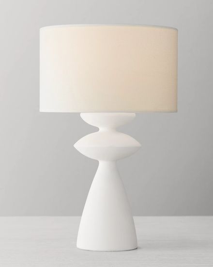 Белая настольная лампа “Анза”