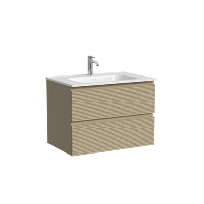 Тумба подвесная SANCOS Folk 690х445х500, c двумя ящиками оснащенными доводчиками, Капучино, арт.FL70CP