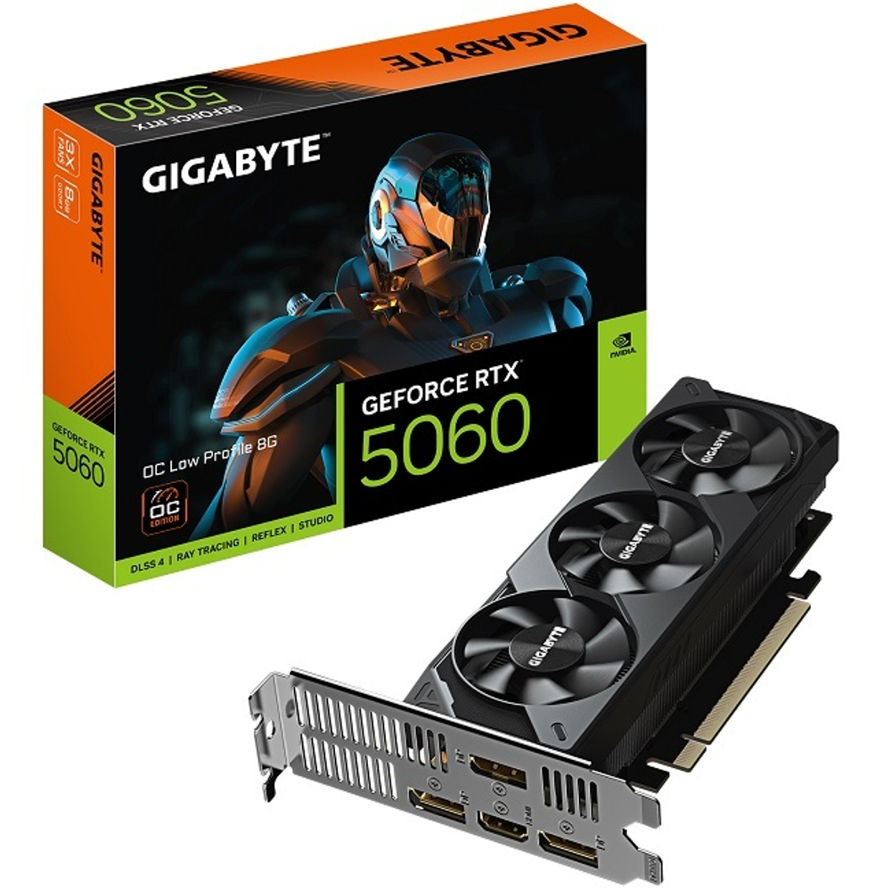 Видеокарта GIGABYTE GeForce RTX 5060 LP OC 8GB #GV-N5060OC-8GL