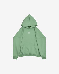Худи Basic Basil утепленный зеленый