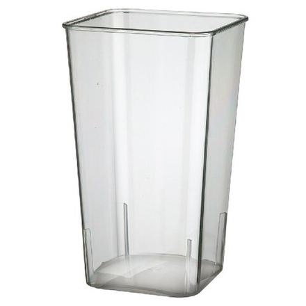 Вазон "Square" (пластик) 14x11xH24,5см (Прозрачный)