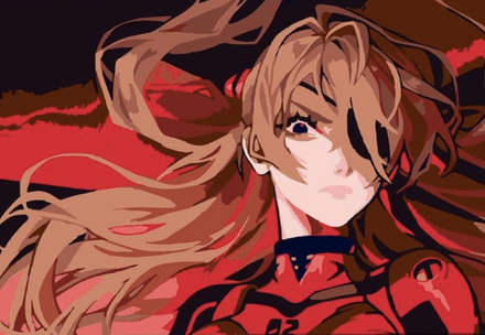 Картина по номерам Аниме Евангелион Аска Ленгли