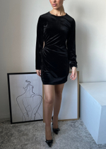 Бархатное платье Zara, S