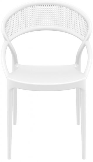 Кресло пластиковое Sunset белое