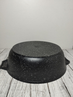 Жаровня 4л АП ГРАНИТ Black в упаковке 28см 34802