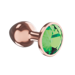 Анальная Пробка Diamond Emerald Shine S Розовое Золото 4027-01lola