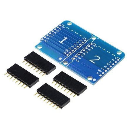 Двойной шилд для контроллера WeMos D1 mini