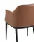 Стул обеденный Itan коричневый с коричневой экокожей