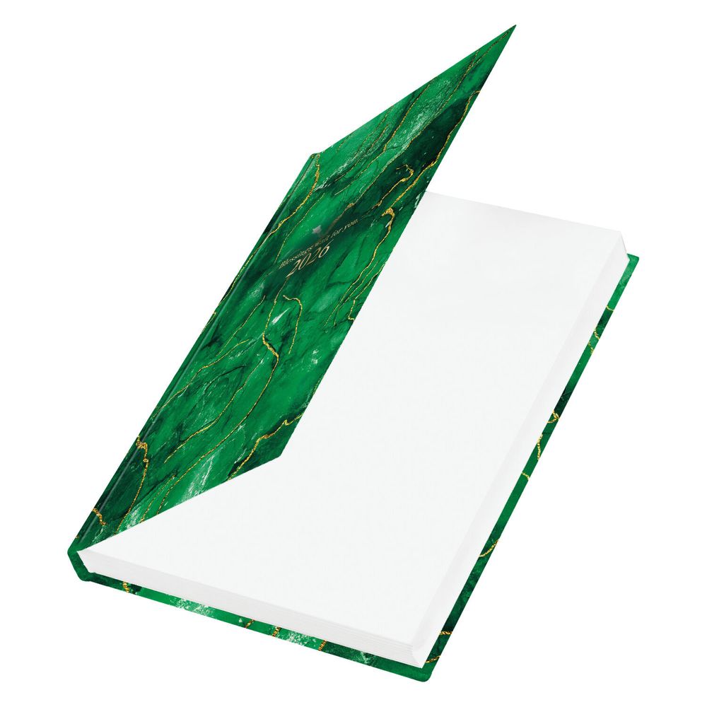 Ежедневник датированный 2026 145х215 мм А5 STAFF ламинированная обложка "Green Marble" (117315)