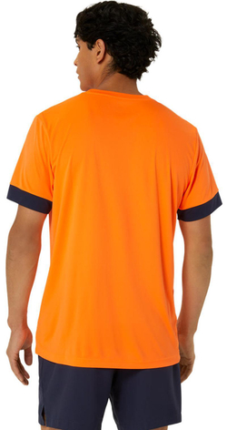 Мужская теннисная футболка Asics Court Short Sleeve - Оранжевый