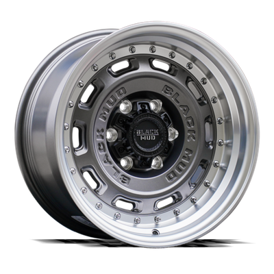 ?Диск колёсный литой BLACK MUD M580C R17 8,0 ET0 Matte Gunmetal/Machine Lip