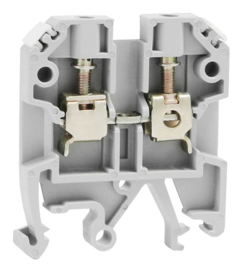 Клеммный зажим ЗНИ - 4мм серый