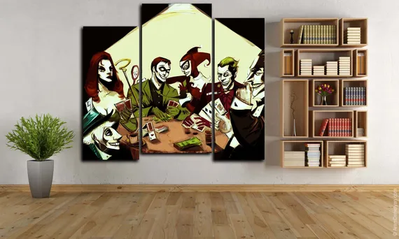 Модульная картина "Ночь покера"