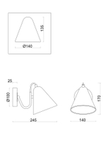 Настенный светильник (бра) Freya FR8001WL-01WG