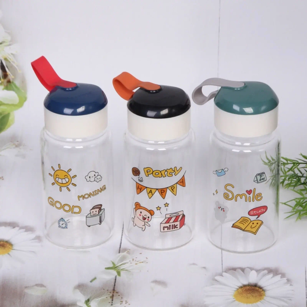 Бутылка питьевая стеклянная 320мл «Вечеринка»