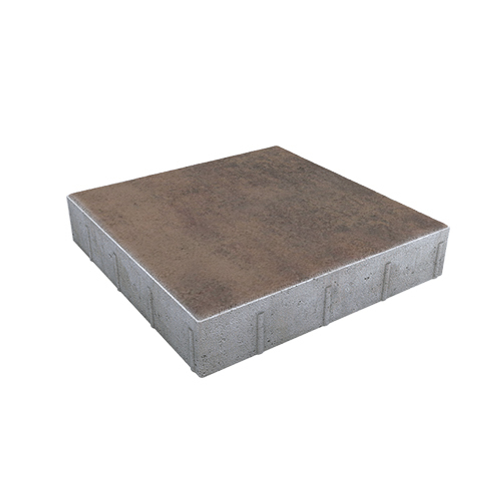 Тротуарная плитка КВАДРАТ 500х500 мм - Листопад гладкий Шелковица