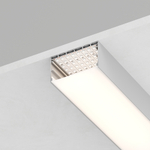 2000*35*75мм Комплект Профиль широкий накладной для светодиодной ленты, цвет серебро, в комплекте 2 заглушки + экран + 4 крепежа