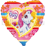 Фольгированная фигура, сердце, Пони/FM,18"/46СМ