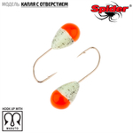 Мормышка вольфрамовая Spider 1230 "Капля с отверстием" (3мм, 0.37гр)