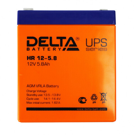 Аккумуляторная батарея Delta HR 12-5.8 (12V / 5.8Ah)