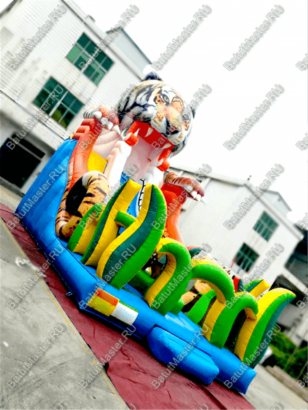 Надувная горка "Большой тигр", 15*7*10 м