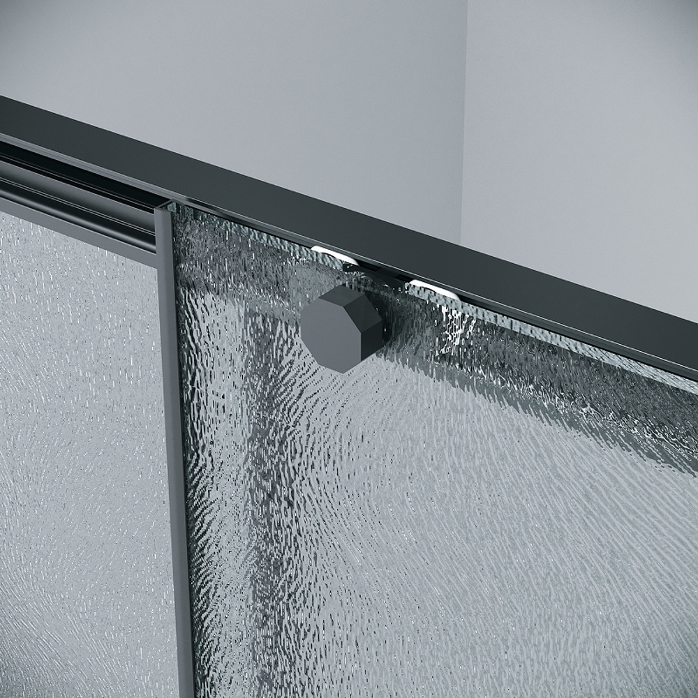 Душевой уголок Grossman Style 110х90 120.K33.05.1190.21.02 профиль Черный матовый стекло шиншилла