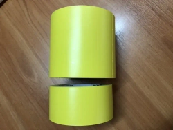 Желтая лента для маркировки и разметки 50 мм, рулон 33 м