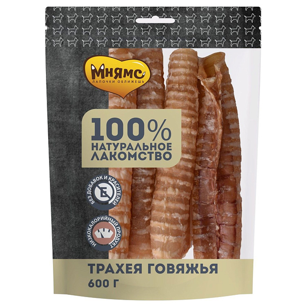 Лакомство Мнямс На каждый день для собак Трахея говяжья 600 г