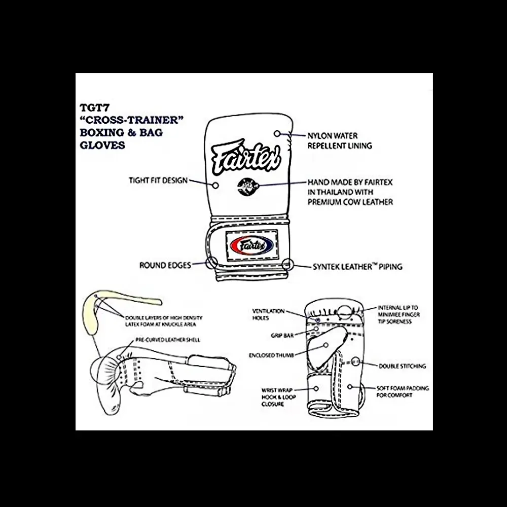 Снарядные перчатки Fairtex TGT-7 Yellow