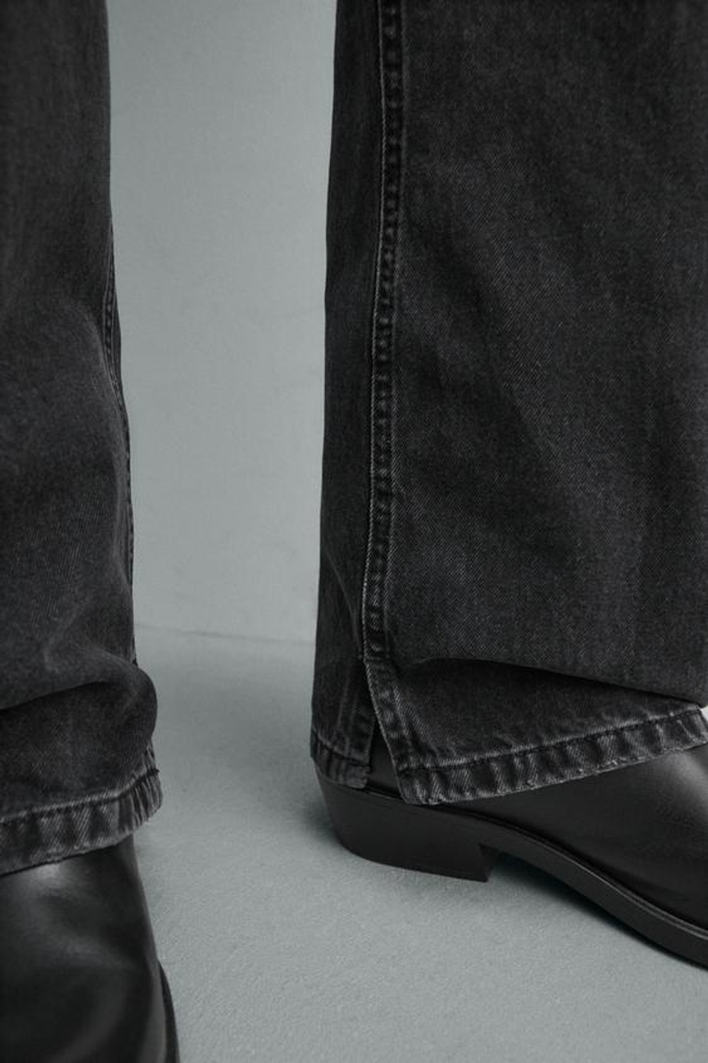ZARA ДЖИНСЫ FLARE FIT, УГОЛЬНЫЙ