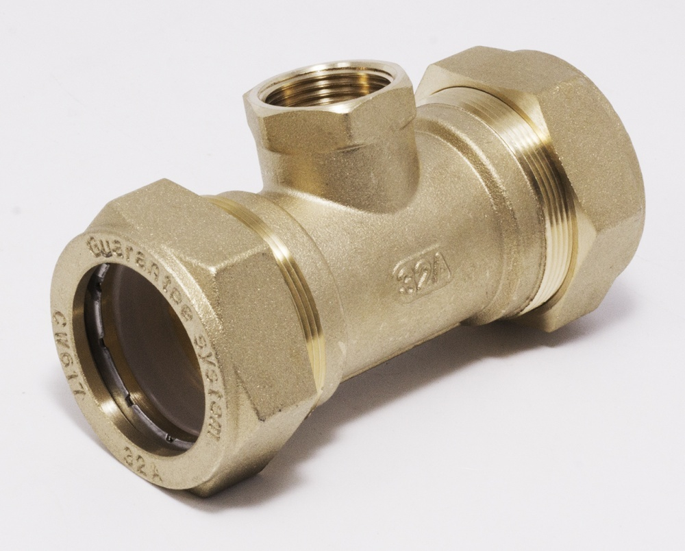 Тройник для гоф. трубы 32х3/4"Fх32 VER-PRO (16/2шт)