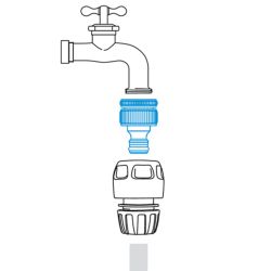 Штуцер GF GF80005435 для шланга с резьбой 3/4 и 1/2 | GF