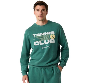 Мужская теннисная кофта Björn Borg Classic Print - mallard green