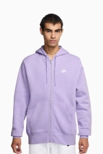 Кофта Nike Club Full-Zip - фиолетовый