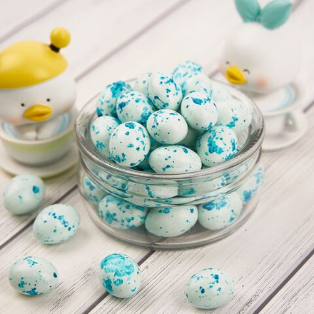 Драже шоколадное с миндалем «Яички голубые крапинки» 0,5 кг