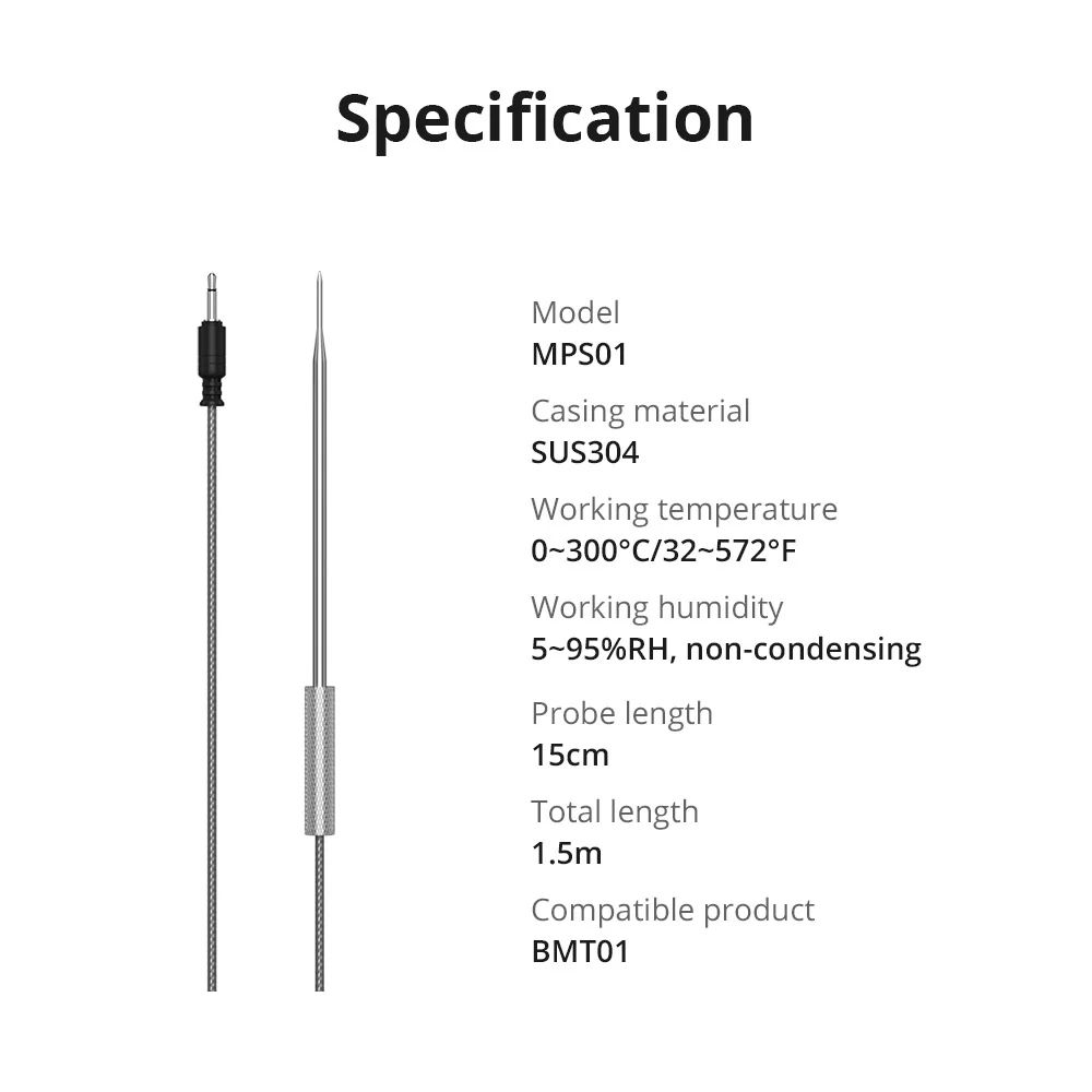 Сменный щуп BMT01 для термометра SONOFF BBQ MPS01 (2 шт.)