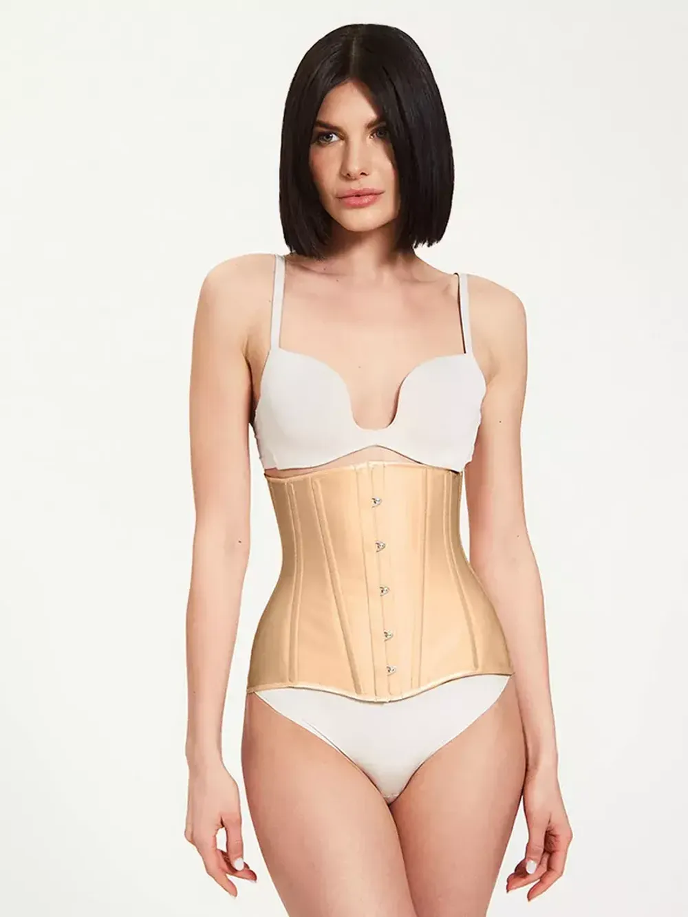 Утягивающий корсет в цвете теплого нюда