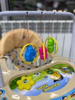 Ходунки, Alis, "Карусельки С", 7 колес, музыкальные игрушки, бежевый